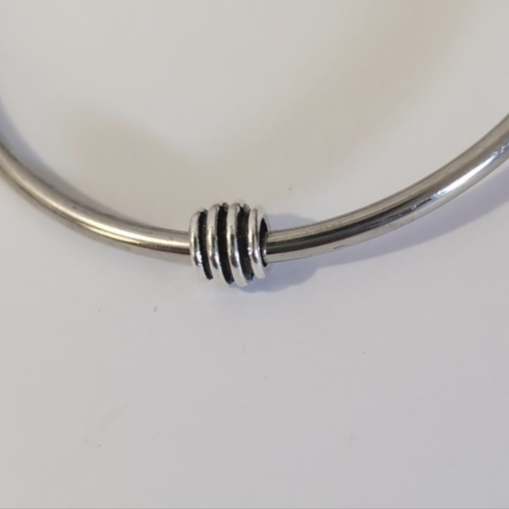 Silver Spacer Charm for Pandora Style Bracelet